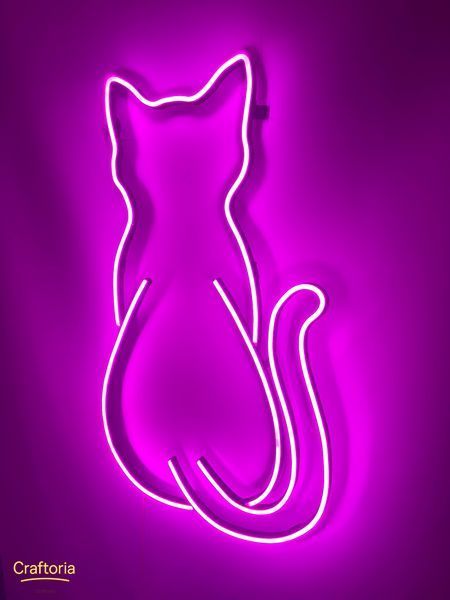 Neon LED sign Neon sign Cat Dog Back Set 950x820 Combined &mdash; product code КІТ-950x820-КОМ, main photo