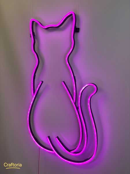 Neon LED sign Neon sign Cat Dog Back Set 950x820 Combined &mdash; product code КІТ-950x820-КОМ, main photo