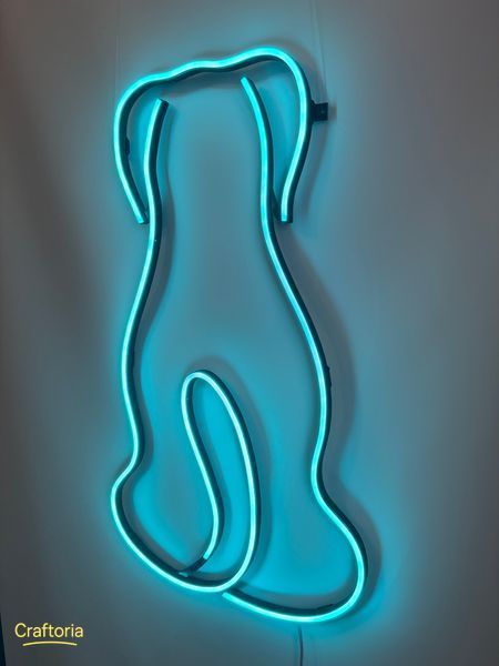 Neon LED sign Neon sign Cat Dog Back Set 950x820 Combined &mdash; product code КІТ-950x820-КОМ, main photo