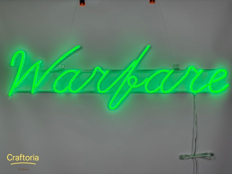 Неонова вивіска Hybrid Warfare комплект 1000x600 Зелений HYB-1000x600-ЗЕЛ фото
