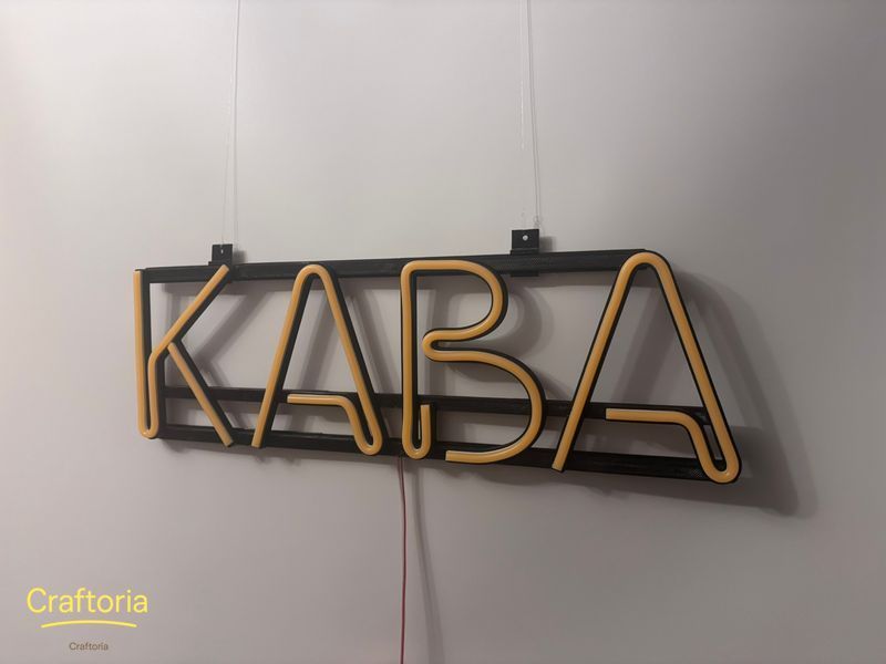 Neon LED sign Neon sign Coffee 500x153 Yellow &mdash; product code КАВ-500x153-ЖОВ, main photo