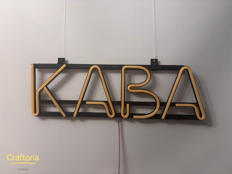 Neon LED sign Neon sign Coffee 500x153 Yellow &mdash; product code КАВ-500x153-ЖОВ, main photo