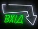 Неоновая вывеска Вход стрелка вниз R 600x350 Комбинированный ВХІ-600x350-КОМ-344 фото 1