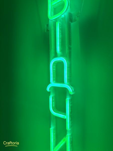 Neon LED sign Neon sign Open vertical 800x85 Green &mdash; product code ВІД-800x85-ЗЕЛ, main photo