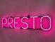 Neon sign Presto Coffee 2000x300 Pink PRE-2000x300-РОЖ photo 7