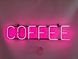 Neon sign Presto Coffee 2000x300 Pink PRE-2000x300-РОЖ photo 6