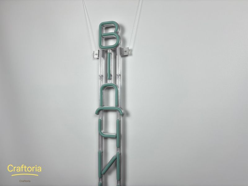 Neon LED sign Neon sign Open vertical 800x85 Blue &mdash; product code ВІД-800x85-БЛА, main photo