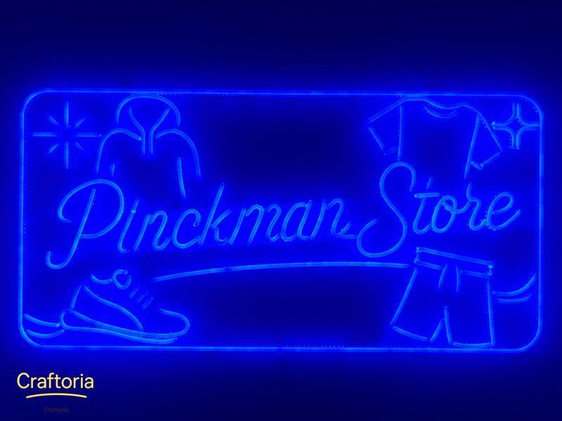 Неонова вивіска Pinckman Store 1000x500 Синій PIN-1000x500-СИН фото