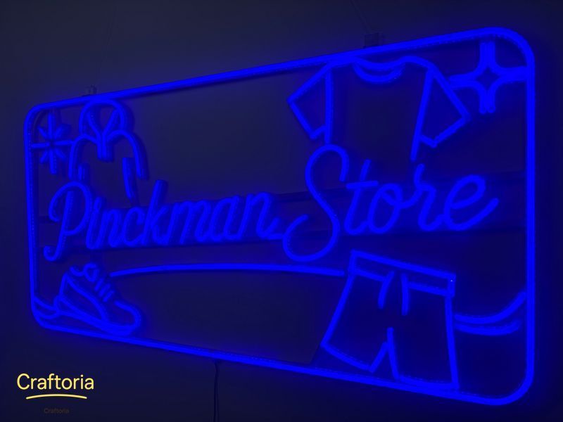 Неонова вивіска Pinckman Store 1000x500 Синій PIN-1000x500-СИН фото