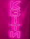 Neon sign Flowers fat vertical 1400x350 Pink КВІ-1400x350-РОЖ photo 1