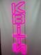 Neon sign Flowers fat vertical 1400x350 Pink КВІ-1400x350-РОЖ photo 8