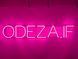 Neon sign Odeza IF 1000x170 Pink ODE-1000x170-РОЖ photo 1