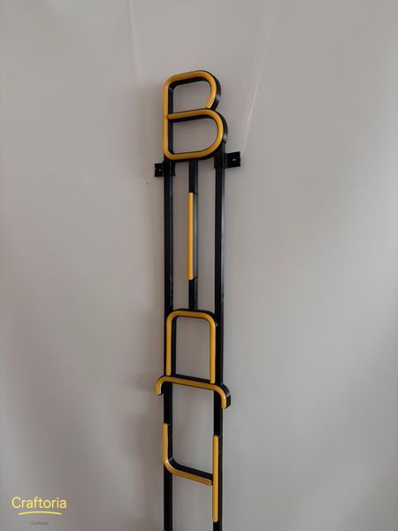 Neon LED sign Neon sign Open vertical 1500x120 Yellow &mdash; product code ВІД-1500x120-ЖОВ, main photo