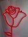 Neon sign Rose 1300x700 Red РОЗ-1300x700-ЧЕР photo 5