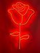 Neon sign Rose 1300x700 Red РОЗ-1300x700-ЧЕР photo 2