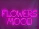 Неоновая вывеска Flowers Mood 1000x410 Розовый FLO-1000x410-РОЖ фото 1