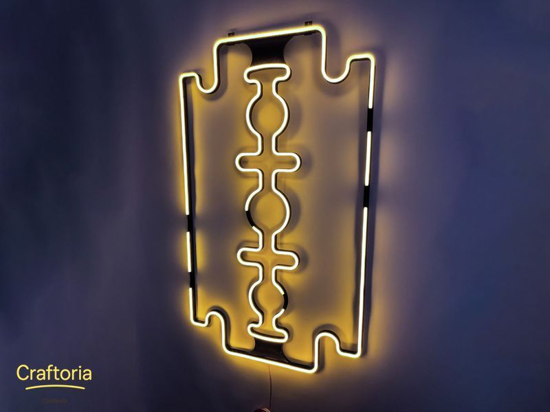 Neon LED sign Neon sign Blade 1000x594 Yellow &mdash; product code ЛЕЗ-1000x594-ЖОВ, main photo