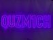 Неонова вивіска QUZM1CH 1000x250 Фіолетовий QUZ-1000x250-ФІО фото 3