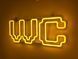Неоновая вывеска WC 420x170 Желтый WC -420x170-ЖОВ фото 2