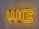 Неоновая вывеска WC 420x170 Желтый WC -420x170-ЖОВ фото 4