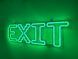 Неонова вивіска EXIT 600x170 Зелений EXI-600x170-ЗЕЛ фото 2