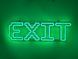 Неонова вивіска EXIT 600x170 Зелений EXI-600x170-ЗЕЛ фото 1