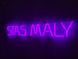 Неоновая вывеска Stas Maly 650x100 Фиолетовый STA-650x100-ФІО фото 2