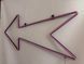 Neon sign Arrow 850x400 Pink СТР-850x400-РОЖ photo 4