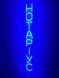 Neon sign Notary vertical 980x108 Blue НОТ-980x108-СИН photo 8