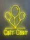Neon sign World Holidays 730x605 Lemon yellow СВІ-730x605-ЛИМ photo 3
