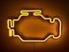 Неонова вивіска Check engine 400x240 Жовтий CHE-400x240-ЖОВ фото 1